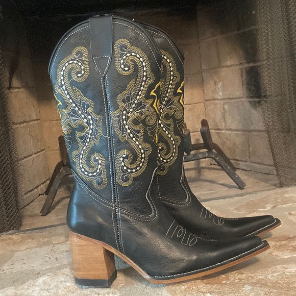 Shoes Womens Leather Cowboy Boots Poshmark